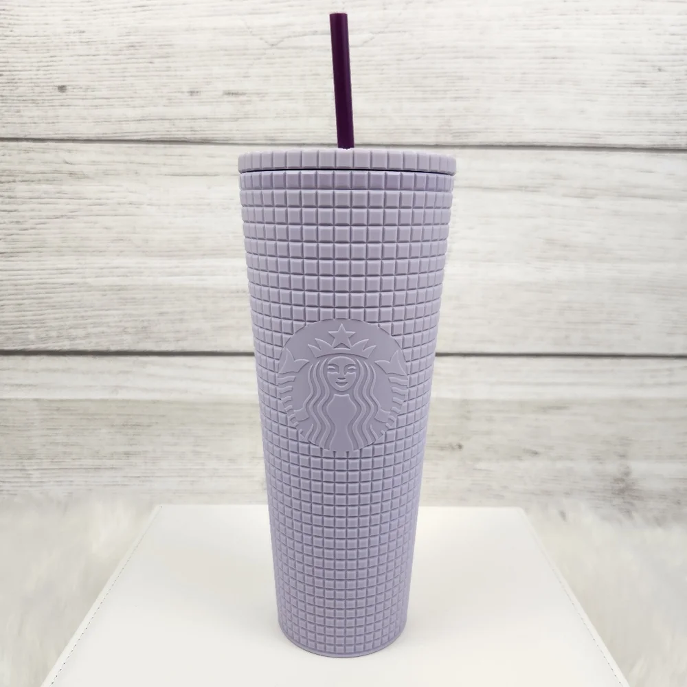 Starbucks Lavender Matte Grid Venti Tumbler 24oz
